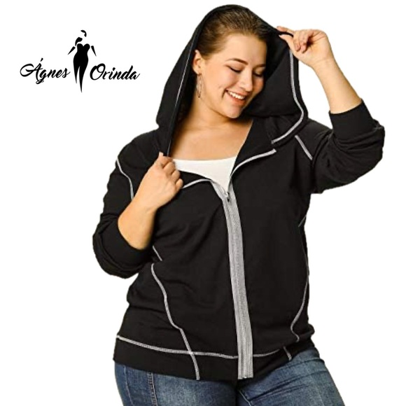 Ágnes Orinda NWT Black Oversized Hoodie 30" p2p - Picture 2 of 12